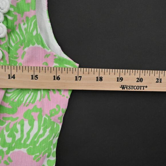 LILLY PULITZER Dress Size 2 Liz Sleeveless Shift Cabana Pink Sunnyside Vacation - Picture 4 of 13